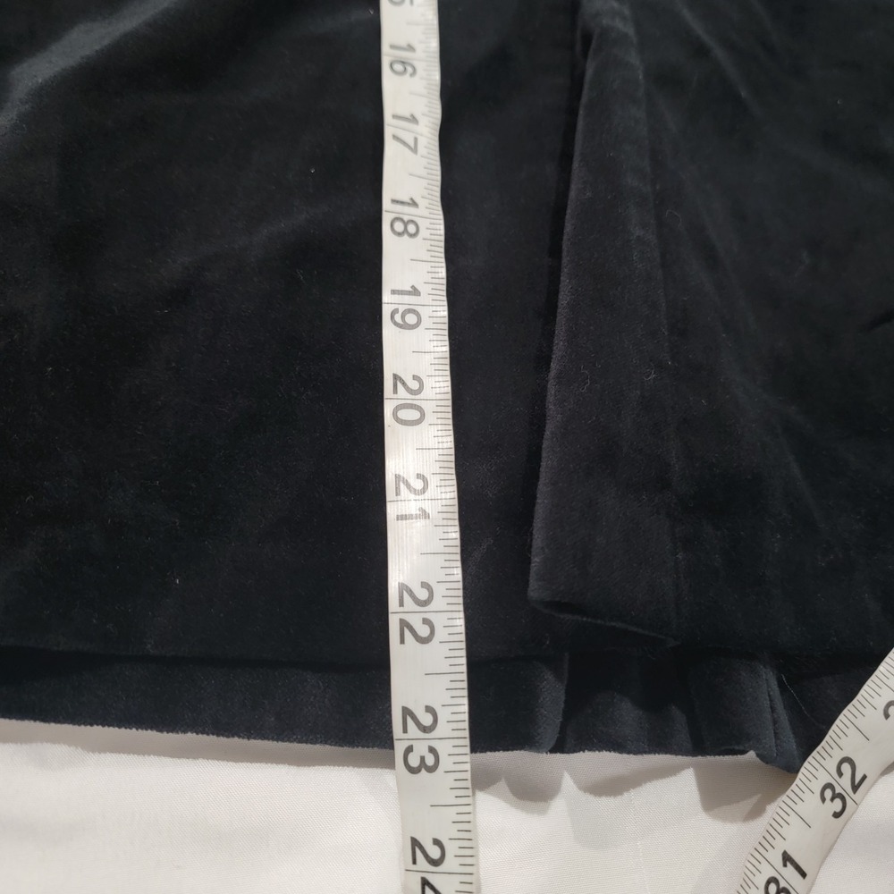 Boden Womens Velvet Skirt Size 12 Black Whimsigoth Y2K Preppy Flare Minimalist - Picture 4 of 7